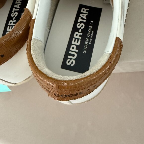 Authentic Golden Goose Size 38 Neutral Superstars - Picture 4 of 11